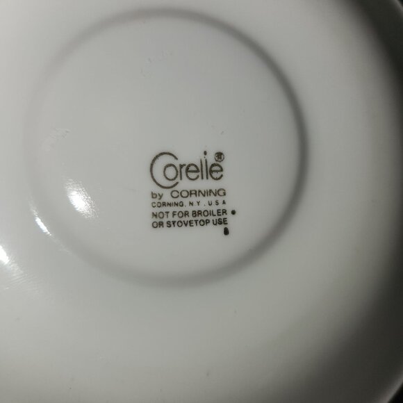 Corelle By Corning Green Floral Saucer Plates Set Of 6 Durable Teacup Saucers - Picture 4 of 4